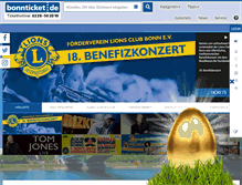 Tablet Screenshot of bonnticket.de